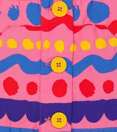 Shop Stella Mccartney Printed Cotton Crop Top In Multicolor