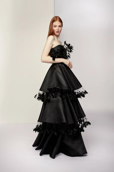 Shop Isabel Sanchis Fossacesia Tiered Gown