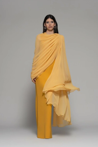 Shop Isabel Sanchis Fenis Wrapped Gown