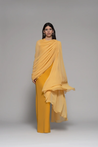 Shop Isabel Sanchis Fenis Wrapped Gown
