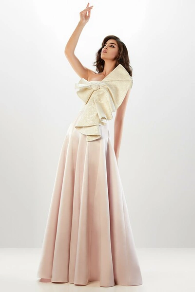 Shop Abdo Aoude Couture Bow Top Gown