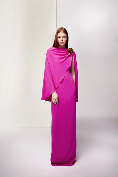 Shop Isabel Sanchis Flumeri Purple Gown