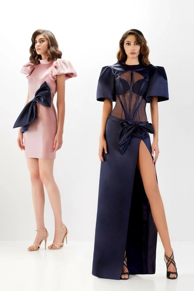 Shop Abdo Aoude Couture Cocktail Bow Dress