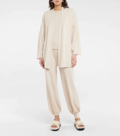 Shop Jardin Des Orangers Belted Cashmere Cardigan In Beige