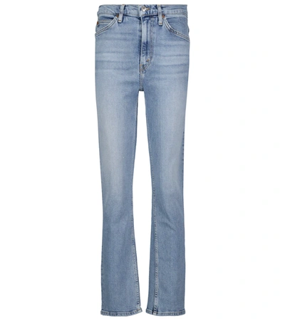 Shop Re/done 90s High-rise Straight Jeans In Mid 90s
