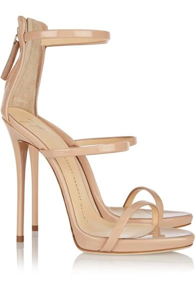 Shop Giuseppe Zanotti Harmony Patent-leather Sandals