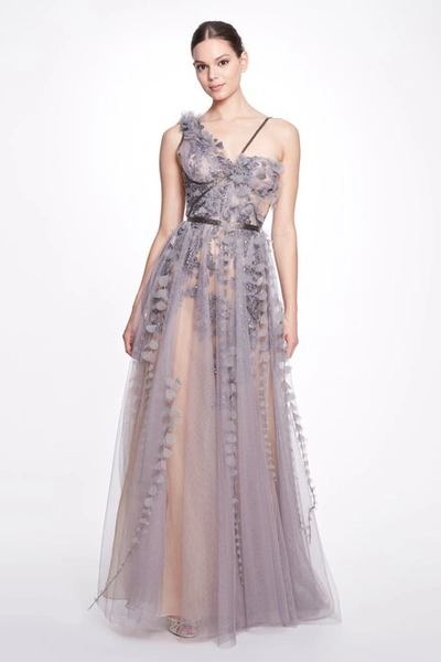 Shop Marchesa Tulle Grecian Gown