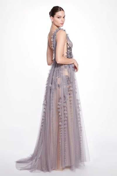 Shop Marchesa Tulle Grecian Gown