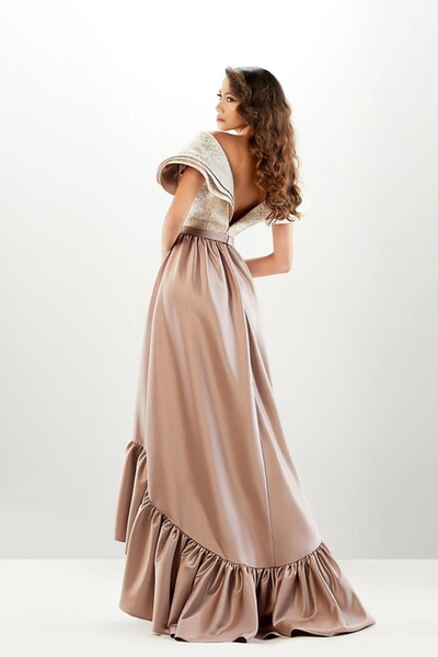 Shop Abdo Aoude Couture High Low Gown