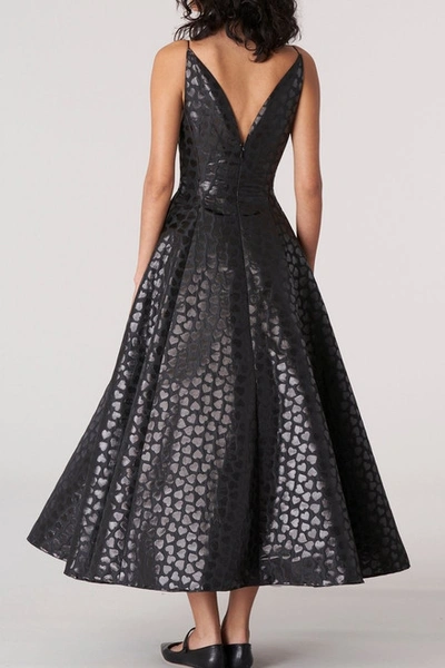 Shop Carolina Herrera Lurex Jacquard Midi Dress