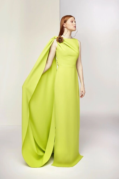 Shop Isabel Sanchis Forno Lime Green Gown