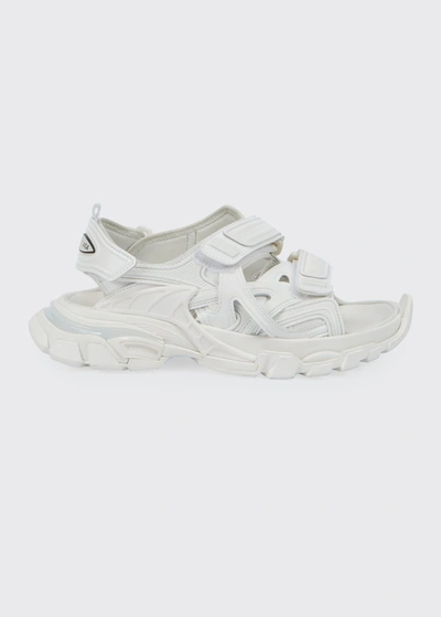 Shop Balenciaga Track Grip Strap Sport Sandals In White