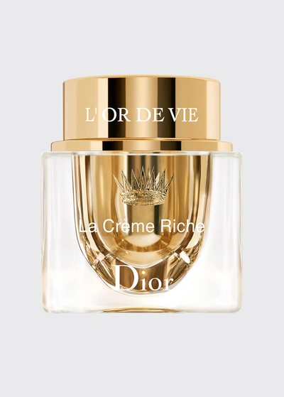 Shop Dior L'or De Vie La Creme Riche Anti-aging Face Cream, 1.7 Oz.
