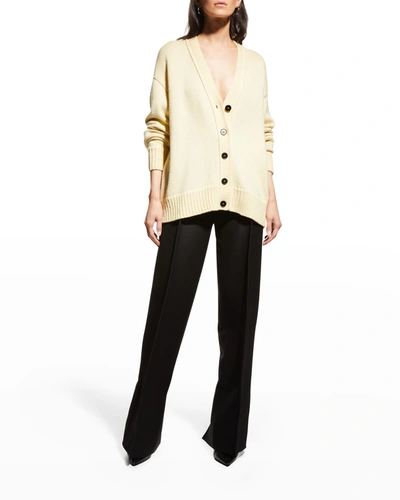 Jil Sander Button-up Knitted Cardigan In Lightpastel Y