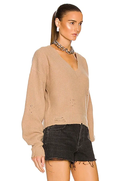 Shop Ser.o.ya Syd Sweater In Tan Wool