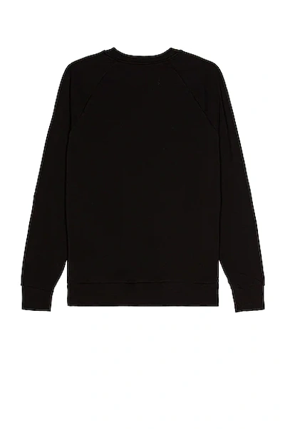 Shop Balmain Flock Sweatshirt In Noir & Blanc