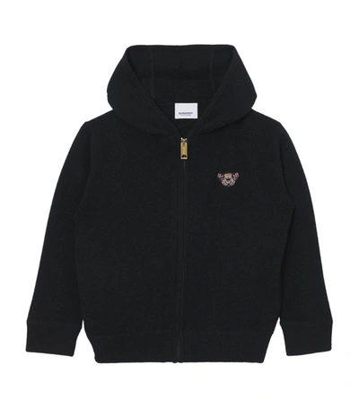 Shop Burberry Kids Cashmere Thomas Bear Hoodie (3-14 Years) In Black