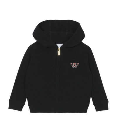 Shop Burberry Kids Cashmere Thomas Bear Hoodie (2-24 Months) In Black