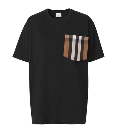 Shop Burberry House Check T-shirt In Black