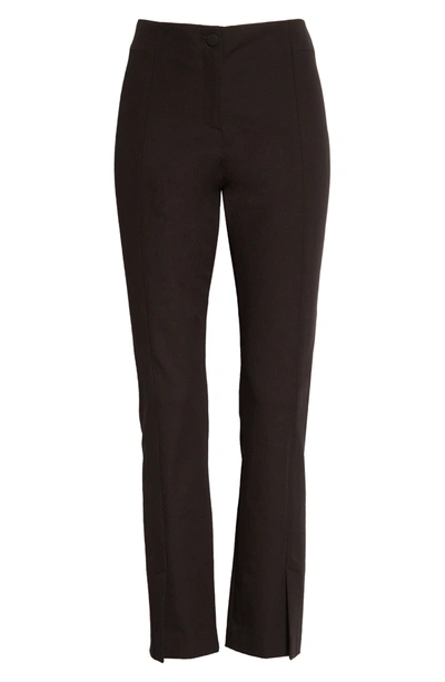 Shop Ted Baker Ozete Split Front Trousers In Black