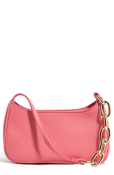 Shop House Of Want Newbie Vegan Leather Shoulder Bag In Peony