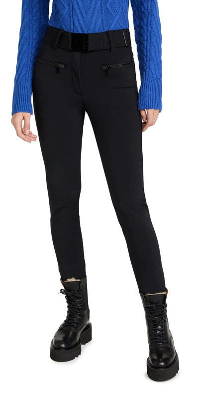 Goldbergh Paris Belted Stirrup Softshell Ski Trousers In Black