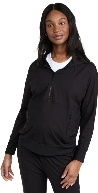 Shop Ingrid & Isabel Half Zip Pullover Sweater Black