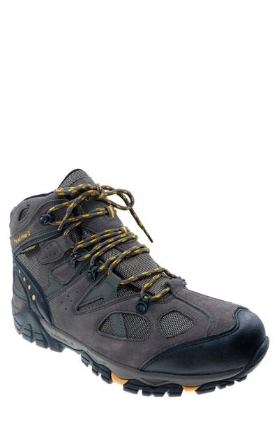 Bearpaw Brock Mens Suede Waterproof Hiking Boots In Taupe