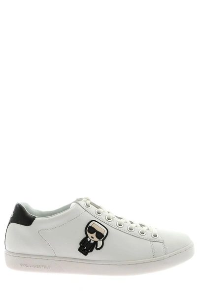 Shop Karl Lagerfeld Logo Patch Low In White