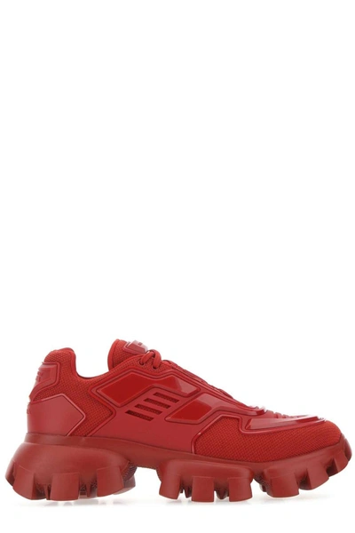 Shop Prada Cloudbust Thunder Low In Red