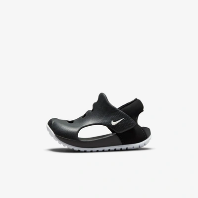 Shop Nike Sunray Protect 3 Baby/toddler Sandals In Black,white