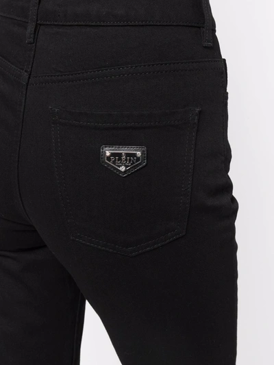 Shop Philipp Plein Flared-fit Jeans In Black