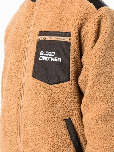 BLOOD BROTHER BEAUVOIR COLOUR-BLOCK FLEECE JACKET 