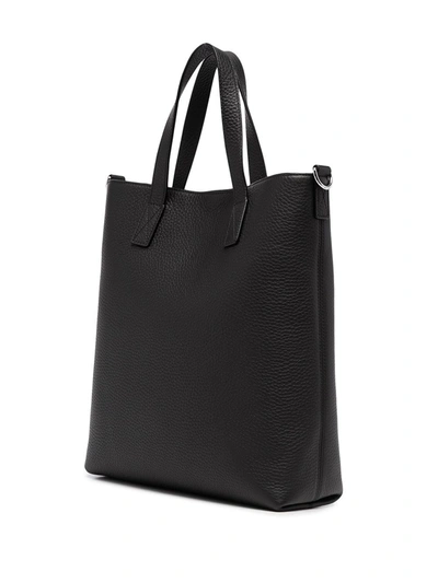 Shop Mulberry Small Bryn Heavy Grain Tote Bag In Black