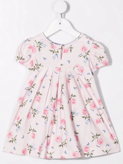 Shop Monnalisa Floral-print Dress In Pink