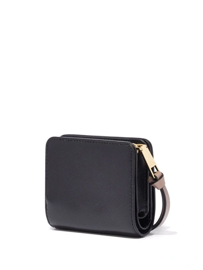 Marc Jacobs The Snapshot Mini Compact Wallet In Black
