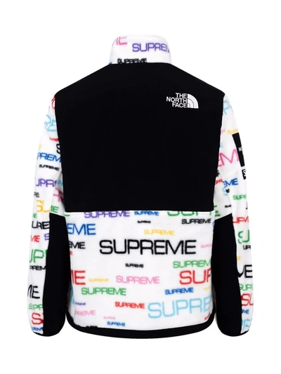 Supreme X The North Face Fleece Jacket In White