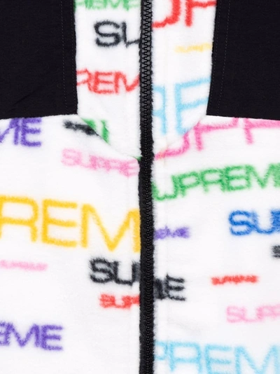 Supreme X The North Face Fleece Jacket In White