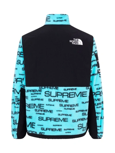 Supreme X The North Face Fleece Jacket In Blue