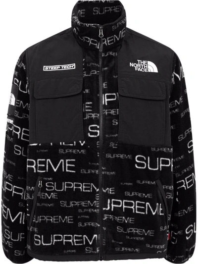 Supreme north face fleece jacket black M