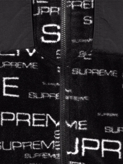 Supreme X The North Face Fleece Jacket In Black