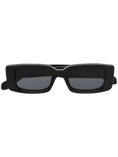 Shop Off-white Arthur Rectangle-frame Sunglasses In Black