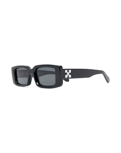 Off-white Arthur Rectangle-frame Sunglasses In Black