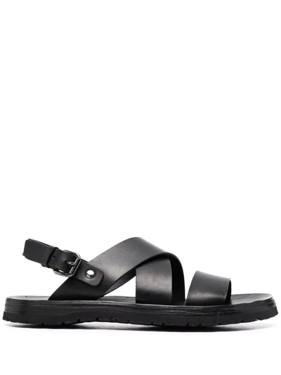 Shop Officine Creative Strap-design Leather Sandals In Black