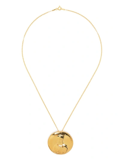 Shop Natia X Lako Medallion Gold-plated Necklace
