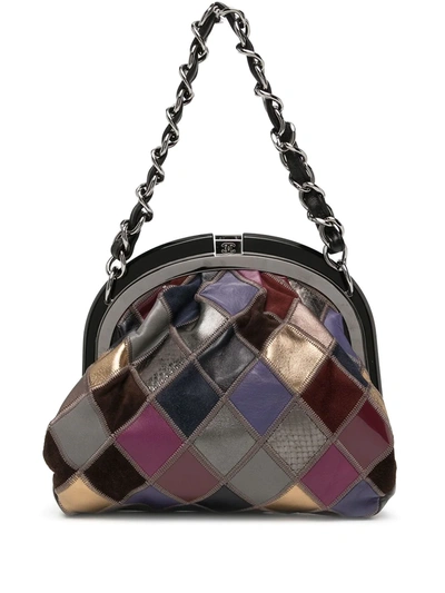 Pre-owned Chanel 2005-2006 Cc Patchwork Handbag In Multicolour