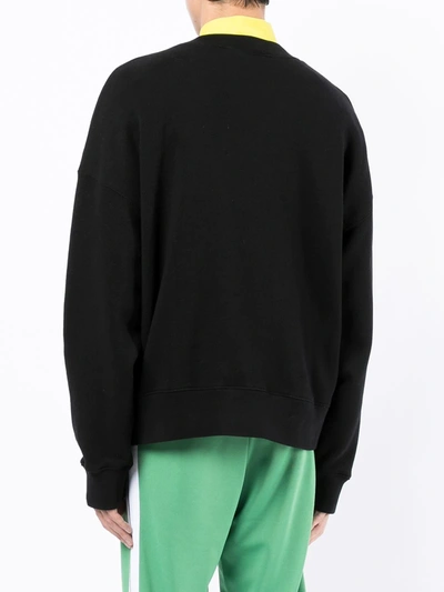 Shop Palm Angels Bear-print Sweatshirt In Black