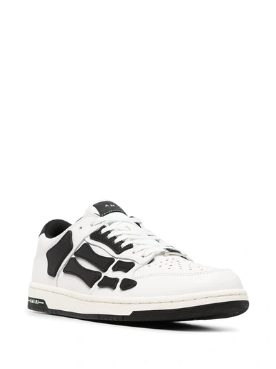 Shop Amiri Bone Runner Low-top Sneakers In White