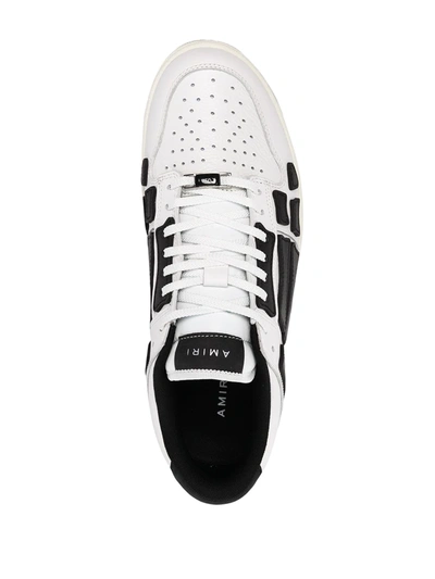 Shop Amiri Bone Runner Low-top Sneakers In White