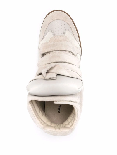 Isabel Marant 80mm Bekett Touch-strap Sneakers In Neutrals